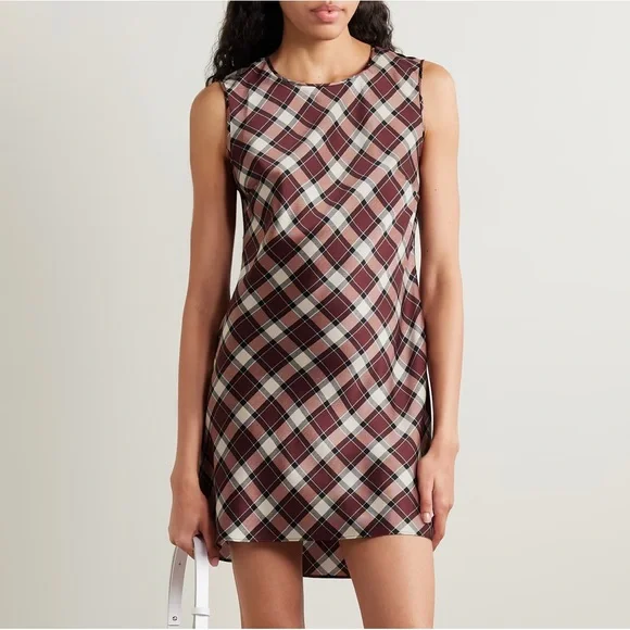 doen gingham mini dress Julia gingham cotton poplin minidress in black - Doen